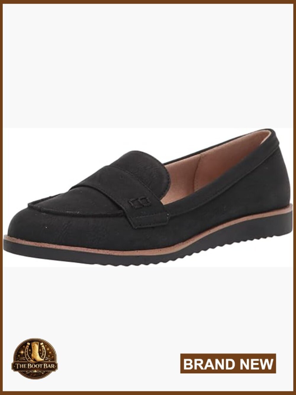 Vegan Leather Fringe Loafer with Cushioned Insole